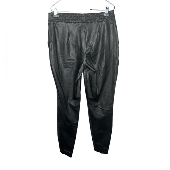 Spanx Women's Black Leather Like Jogger Rise High - Picture 12 of 17